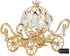Matashi 24K Gold Plated Crystal Mini Cinderella Pumpkin Coach Ornament - Christmas Gift Home Decor Showpiece