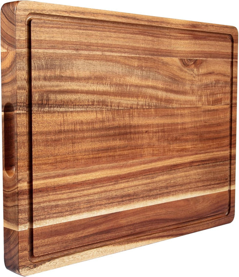 GAOMON Large Wooden Cutting Board for Kitchen, 20" x 15" Acacia Wood Butcher