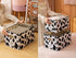 Foldable Animal Cow Storage Bins Set of 3, Collapsible Fabric Organizer Boxes with Handles, 10L, 19L, 34L