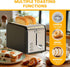 Simple Deluxe 2-Slice Toaster - Stainless Steel Toaster with 6 Browning Settings and Extra Wide Slot