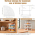 ROFAY 3-Tier Counter Metal Corner Shelf Plate Organizer for Kitchen & Cabinet, Corner Rack for Plates, Dishes, Pantry