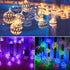 OMIKA 24 Colors Changing Globe String Light, 13ft 40 Silver Metal Balls LED Fairy Lights with Remote Timer for Diwali