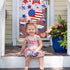 Whaline 9 Sheets 206Pcs 4th of July Window Clings, Patriotic Red Blue White Star Heart Decals