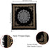 Indian Consigners Altar Cloth, Flower of Life Witchcraft Alter Tarot Spread Top Cloth, 18 by 18 Spiritual Design