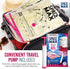 Premium Jumbo 6 Pack Space Saver Vacuum Storage Bags - Reusable, Double Zip Seal & Leak Valve, Includes Hand Pump