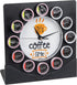 Mind Reader Single Serve Coffee Pod Clock, 12 Pod Capacity, Black Countertop or Wall Mount, 12.5" L x 4.25" W x 12.25" H