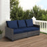 Water Resistant Sofa Cushion Slipcovers, High Stretch Covers for RV Seat Cushions, Washable (Chair Cushion, Navy)