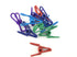 30 Pcs Chip Clips, 2 Inch, 10 Different Random Colors, PVC Coating High Elasticity Strength