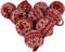 WEWILL 10 PCS Red Knitted Sweater Christmas Ball Ornaments - 2.75" Festival Decorations