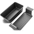 HONGBAKE 9 x 5 Inches Meatloaf Pan with Drain Tray, Nonstick Insert for Baking, Grey Meat Loaf