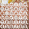 JULBEAR Birthday Cookie Stencils, 36 Pieces Reusable Decoration Templates for Cookies Baking and Party Decor.