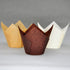(JUMBO EXTRA LARGE) Natural+Brown+White Tulip Baking Cups, 130 pcs Greaseproof Paper Liners