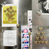 20PCS Gold Refrigerator Magnets, Cute Love Heart Decorative Magnets for Home Kitchen Office Whiteboard