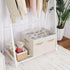 Closet, 16 TP09Y TOPIA HOME Shoe Organizer for Foldable Shoe Box with Adjustable Dividers and Clear Cover, Space Saving