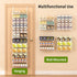 12 12 Churboro Over the Door Pantry Organizer Rack with Adjustable Baskets, Tiers Dual-use Spice Rack- Hanging or Wall