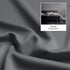 DUALIFE Solid Blackout Curtains for Bedroom, 72 Inches Long Room Darkening Grey Grommet Draperies for Living Room