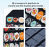 PACMAXI Wall Hanging Badge Button Pins Organizer Display Storage Stand for Up to 36 Pins (Black)