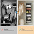 6 Closet Closet 2 (Grey-D3) MAX Houser Tier Shelf Hanging Organizer, Hanging Shelf with Sturdy Hooks for Storage