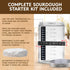 Complete Sourdough Bread Starter Kit, Glass Sourdough Starter Jar Kit & Tons of Sourdough Baking Supplies - Sourdough