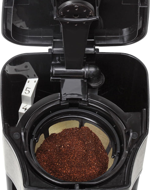 5-Cup Capresso Mini Drip Coffee Maker, Black and Stainless Steel