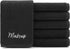 Arkwright Makeup Towels, Pack of 6, Super Soft 100% Cotton, Gentle Face Makeup Remover Washcloths, Black