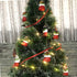Cici & Jimmy 3.5 Dachshund Christmas Ornament with Gold Hanging String Cute Wiener Dog in Stocking Figurine for Tree