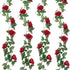Syhood Artificial Rose Garlands - 14.4 ft Wine Red Flower Vine for Wedding Arch and Home Garden Decorations