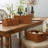 Set of 3 Wicker Storage Baskets with Built-in Handles - Multipurpose Nesting Baskets for Kitchen, Bathroom, Closet