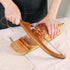 Wooden Bread Bow Knife, 16" Serrated Bagel Knife, Premium Stainless Steel Cutter for Homemade Bread & Bagels