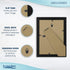 Icona Bay 5x7 Black Picture Frame - Sturdy Wood Composite Photo Frame, Table Top or Wall Mount, Exclusives Collection