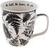Karma Gifts 16 oz Black and White Boho Mug Beetle, Cute Ceramic Coffee and Tea Mug