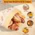 2 Pack Homelove Beeswax Bread Bags for Sourdough Homemade Bread - Reusable Organic Linen Bag Cotton Lining Sourdough