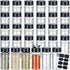 Eccliy 36 Pack 3 oz Clear Plastic Spice Jars with Label and
