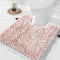 Yimobra U Shaped Toilet Rugs, Luxury Chenille Extra Thick Non-Slip Contour Mat for Bathroom Floor (Pink)