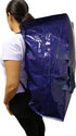 Earthwise X-Large Moving Bags Set of 4, Blue - W/Backpack Straps, Strong Handles & Zippers, Fold Flat Storage Totes