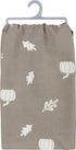 Primitives by Kathy Gray and White Hand-Lettered Dish Towel, 28 x 28-Inch, Happy Fall Y'all