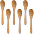INTAJ 6 PCS Small Wooden Spoons, 6 Inch Honey Spoons for Tea,