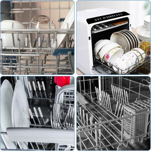 100 PCS Dishwasher Rack Repair Coating, Universal Tine Prong Repair Caps, 1 inch Round Tips