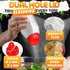 2 32oz Pcs Large Seasoning Shaker Storage Seasoning Containers Large Spice Shakers with Holes and Lids Dual Shake