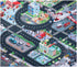 70x80CM Houkiper Kids Carpet Playmat Rug, Felt Cloth Fire-Themed Game Playmat, Foldable Non Slip Kids Rug for Playroom