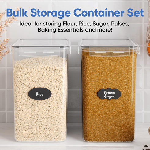 Pack 2, 6.5L, 220Oz, Chef's Path Extra Large Airtight Food Storage Containers with Lids, of Airtight Kitchen and Pantry