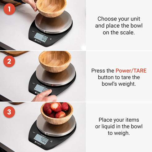 Etekcity 0.1g Food Scale, Digital Grams and Ounces for Weight Loss, Baking, Cooking, Meal Prep