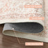 5ft LIVEBOX Washable Peachy Pink Rug - Medallion Vintage Circle Rugs for Bedroom, Low-Pile Tribal Print Carpet