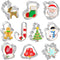 Christmas Cookie Cutters, 10 Pieces Large Metal Cutters - Gingerbread Man, Snowflake, Christmas Tree, and More