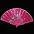 BABEYOND 8pcs Floral Folding Hand Fan, Vintage Handheld Lace Folding Fan with Different Flower Patterns for Wedding