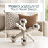 5" Modern Decorative Sculpture Figurine - Home Accent for Living Room Decor or Bathroom Decor - Elegant Statement