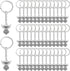 Taiyin 100 Pcs Guardian Angel Keychain - Silver Angel Charm Key Ring Pendant for Women Girls Funeral Party Gifts