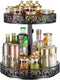 Two Tier Lazy Susan Organizer Turntable Height Adjustable, 2 Tier Lazy Susan