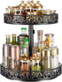 Two Tier Lazy Susan Organizer Turntable Height Adjustable, 2 Tier Lazy Susan