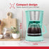 HH-0914701I 5-Cup 9.8x10x5.7 Holstein Housewares Coffee Maker, Mint